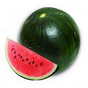 Sandia negra con pepitos